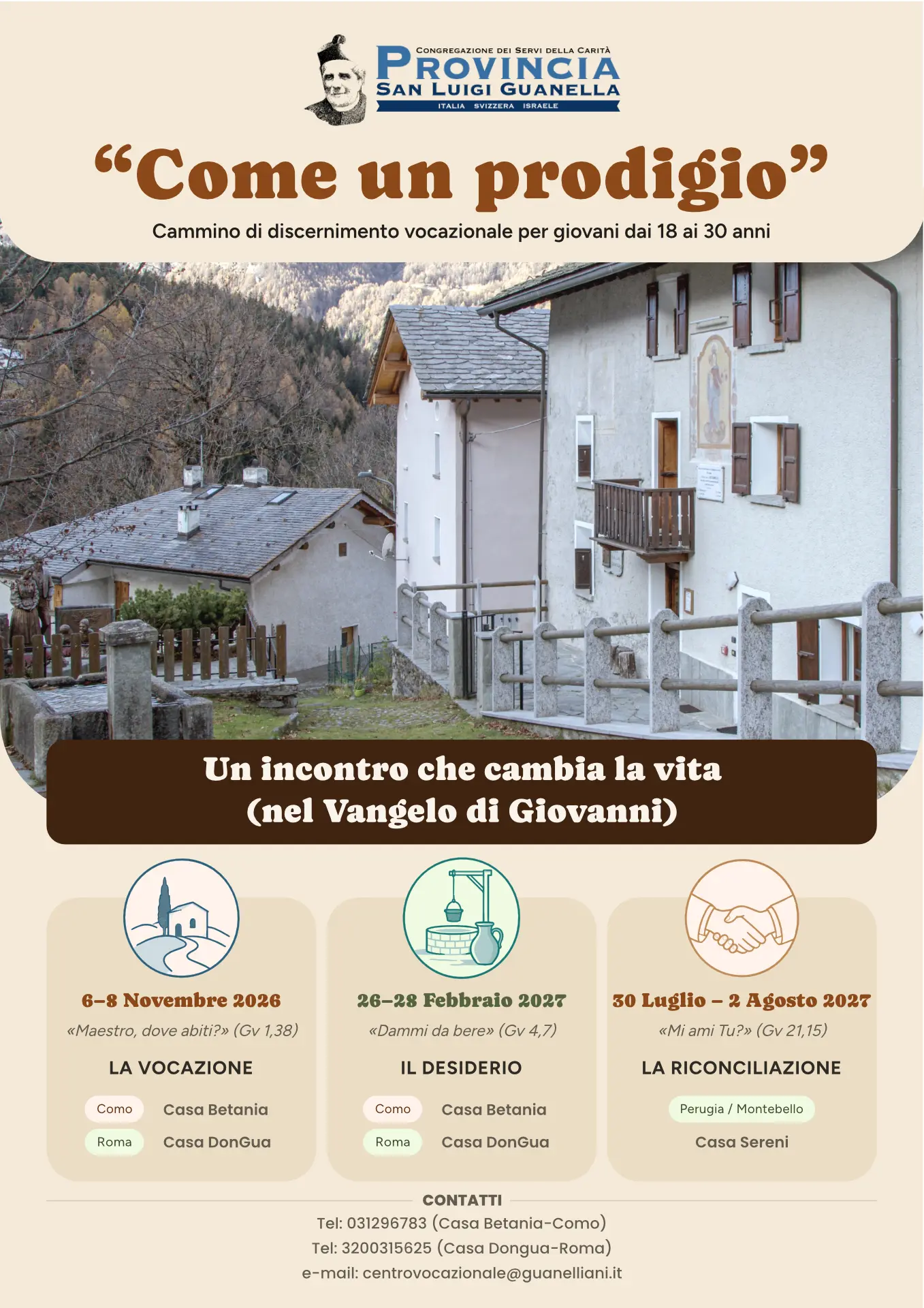 Locandina Come un prodigio - Pastorale Giovanile Vocazionale